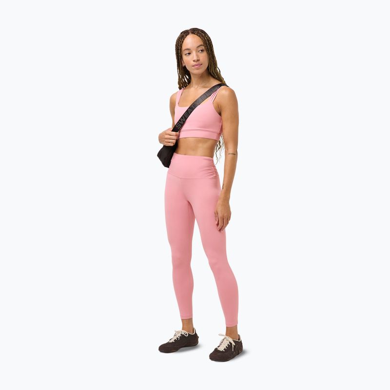 Moteriškos treniruočių tamprės Sweaty Betty Ultimate Studio 7/8 Ruched dark deco pink 2
