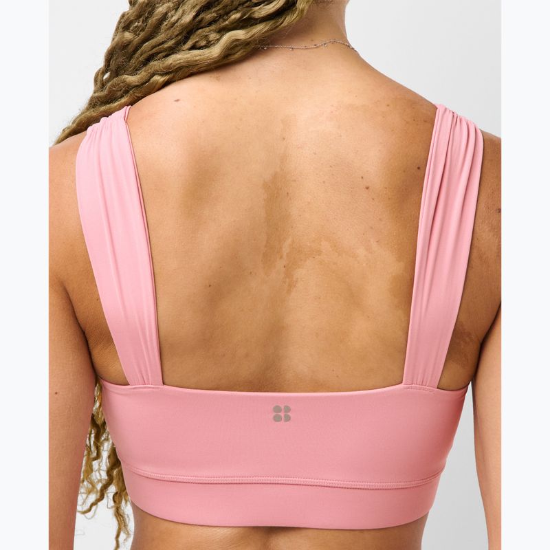 Sportinė liemenėlė Sweaty Betty Ultimate Studio Ruched dark deco pink 4
