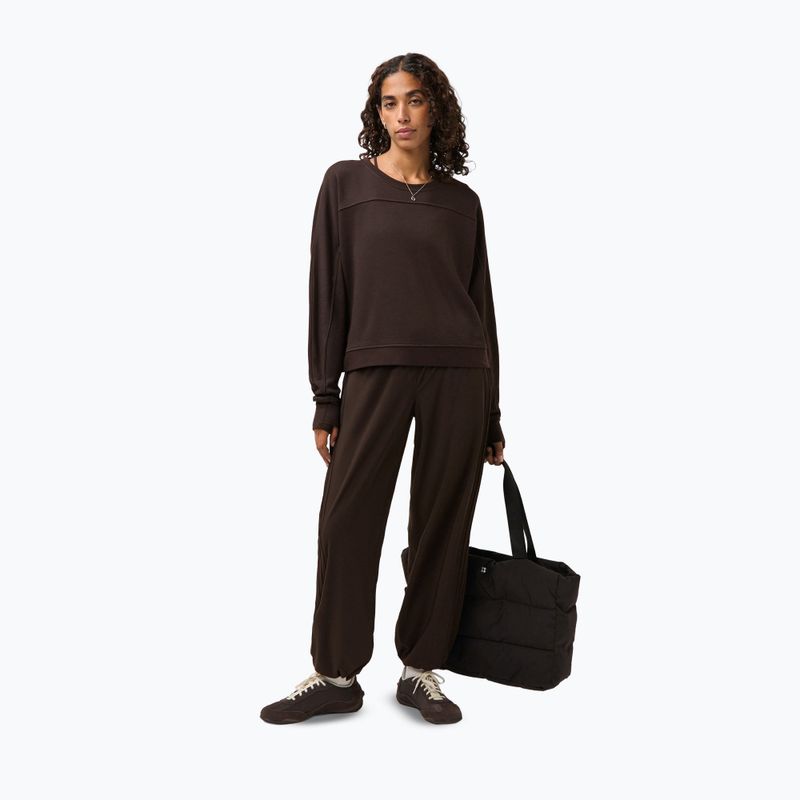 Moteriškas džemperis Sweaty Betty After Class Yoke Crop espresso brown 2