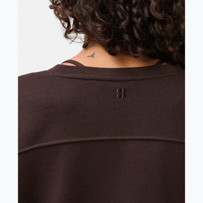 Moteriškas džemperis Sweaty Betty After Class Yoke Crop espresso brown 4