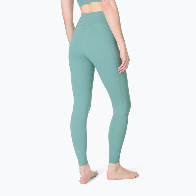 Moteriškos treniruočių tamprės Sweaty Betty Ultimate Studio Ribbed green 2
