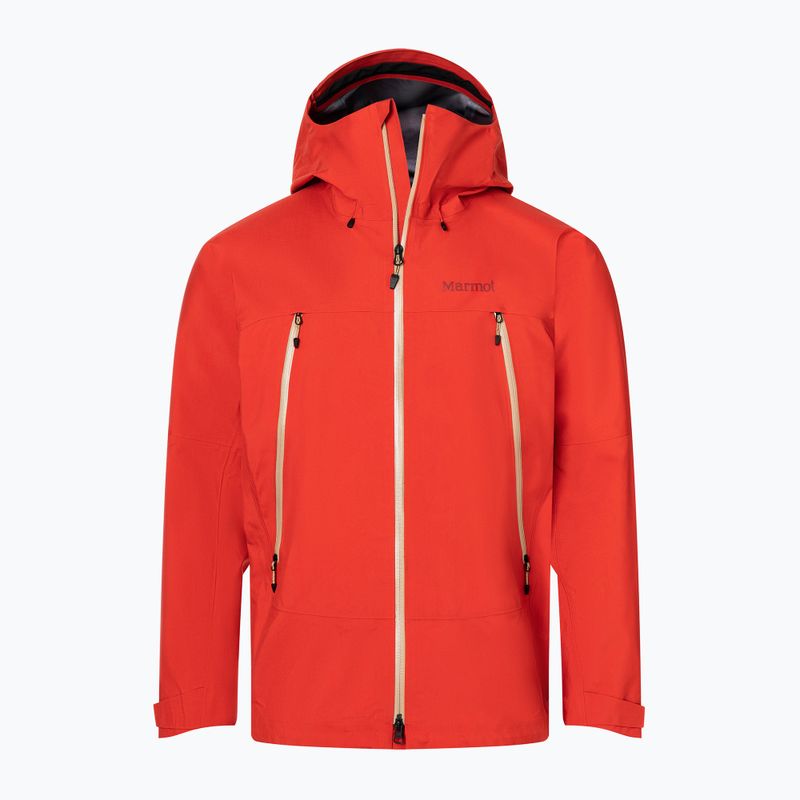 Marmot Alpinist Gore Tex vyriška striukė nuo lietaus raudona M12348