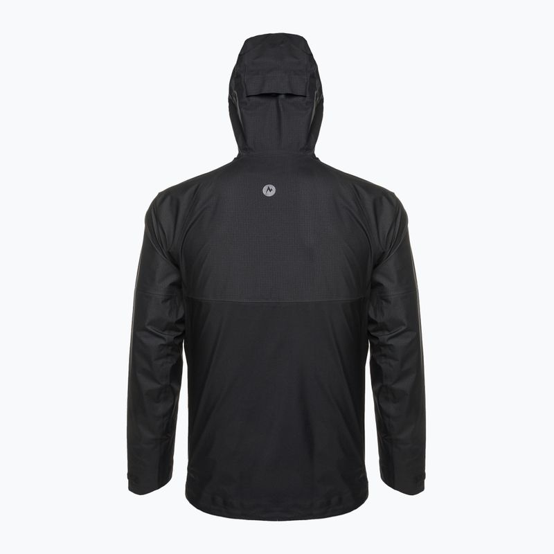 Marmot Mitre Peak GTX vyriška striukė nuo lietaus juoda M12685-001 2