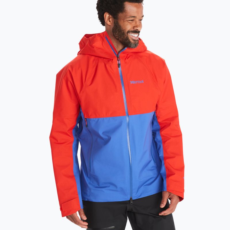 Marmot Mitre Peak GTX vyriška striukė nuo lietaus raudonai mėlyna M12685-21750