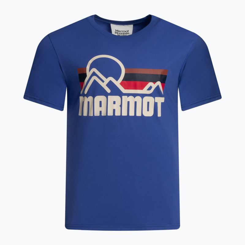 Marmot Coastall vyriški trekingo marškinėliai mėlyni M14253-21538