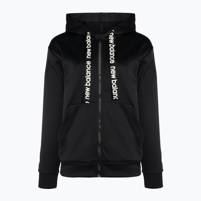 Moteriški treniruočių marškinėliai New Balance Relentless Performance Fleece Full Zip black WJ13174BK