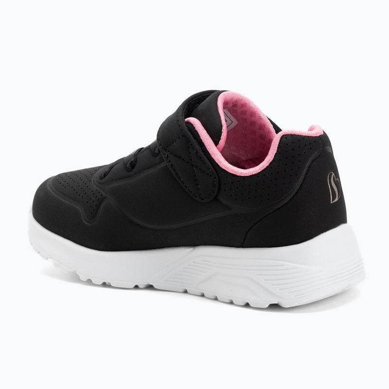 Vaikiški batai SKECHERS Uno Lite juoda/rožinė auksinė 3