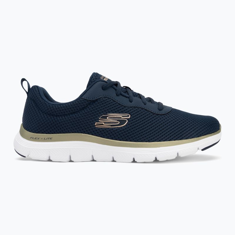 Moteriški batai SKECHERS Flex Appeal 4.0 Brilliant View navy/gold 2