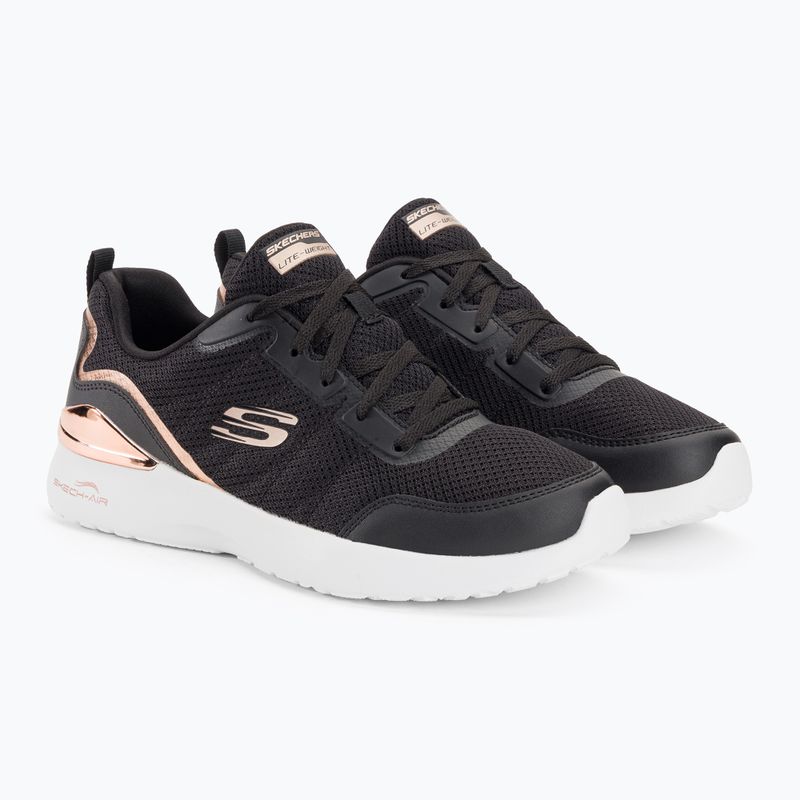 Moteriški treniruočių bateliai SKECHERS Skech-Air Dynamight The Halcyon black/rose gold 4