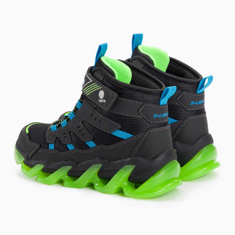 SKECHERS vaikiški batai Mega-Surge Flash Breeze black/blue/lime 3