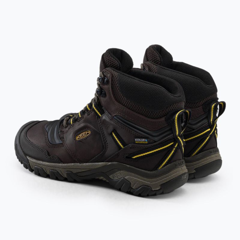 KEEN Ridge Flex Mid vyriški trekingo batai rudos spalvos 1026614 3