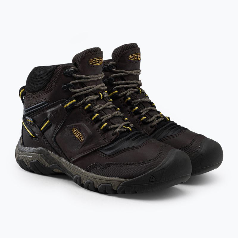 KEEN Ridge Flex Mid vyriški trekingo batai rudos spalvos 1026614 5
