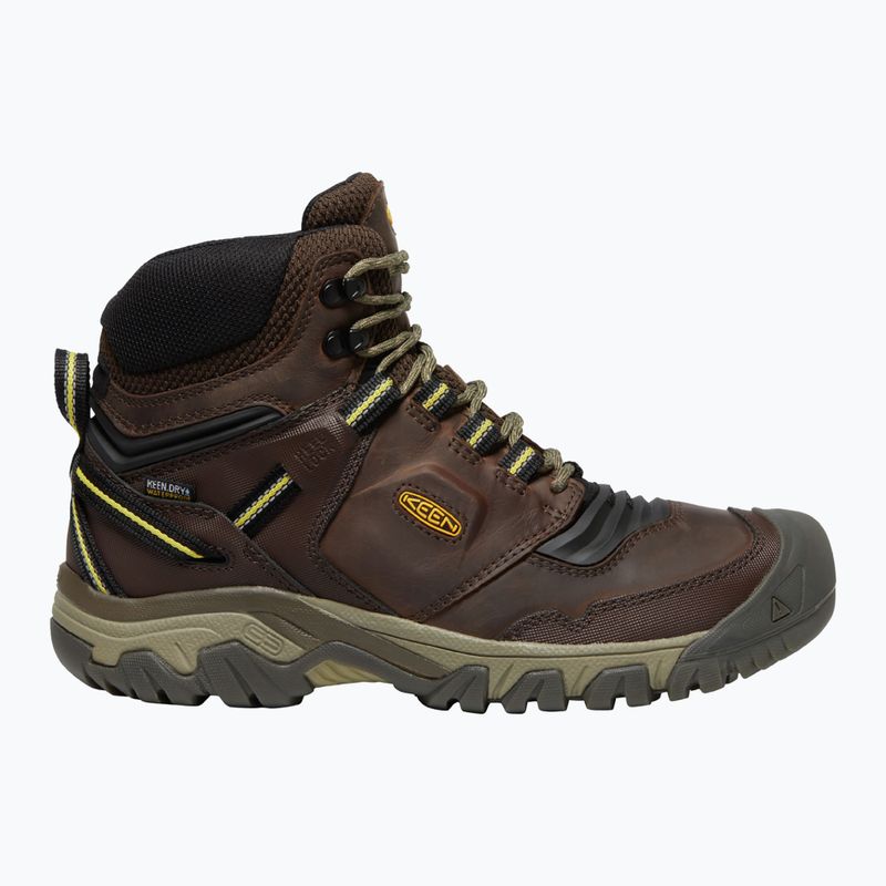 KEEN Ridge Flex Mid vyriški trekingo batai rudos spalvos 1026614 10