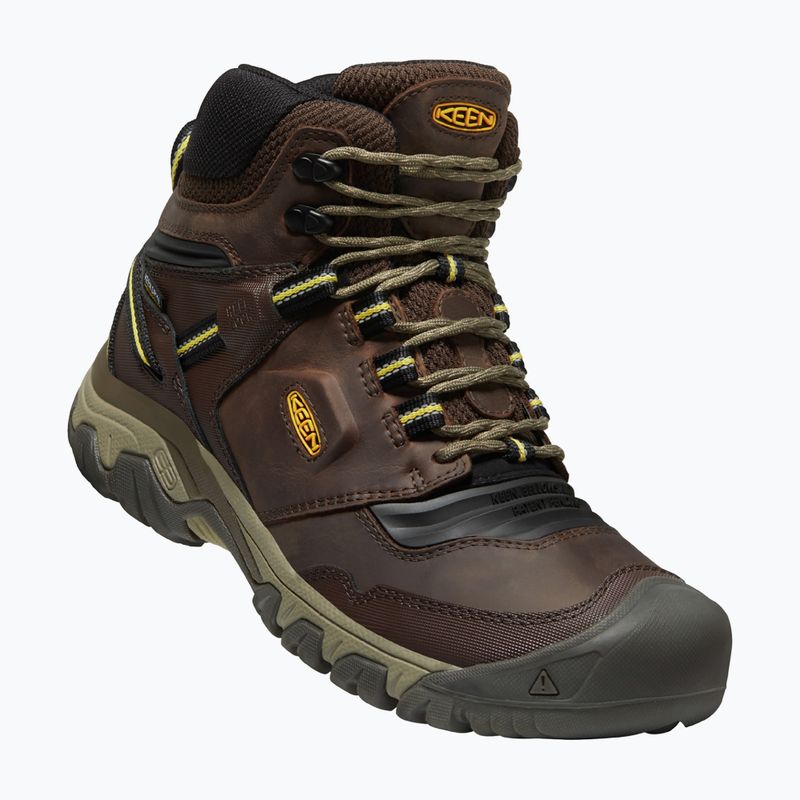 KEEN Ridge Flex Mid vyriški trekingo batai rudos spalvos 1026614 11