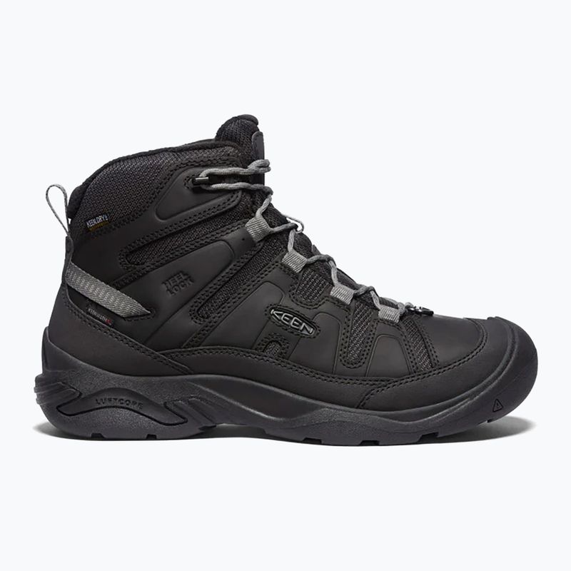 Vyriški turistiniai batai KEEN Circadia Mid Polar black/steel grey 9