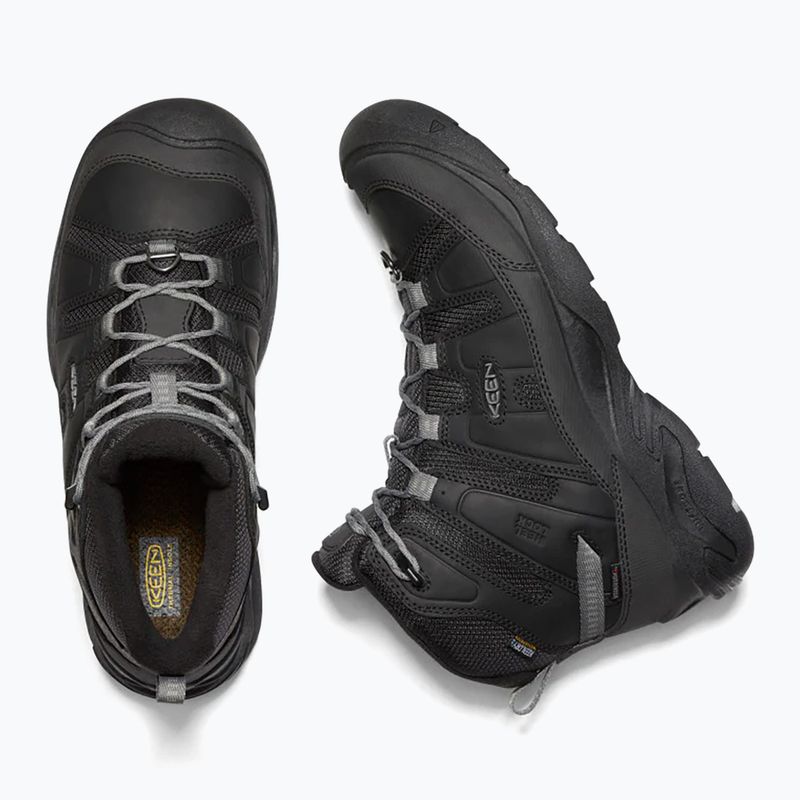 Vyriški turistiniai batai KEEN Circadia Mid Polar black/steel grey 11