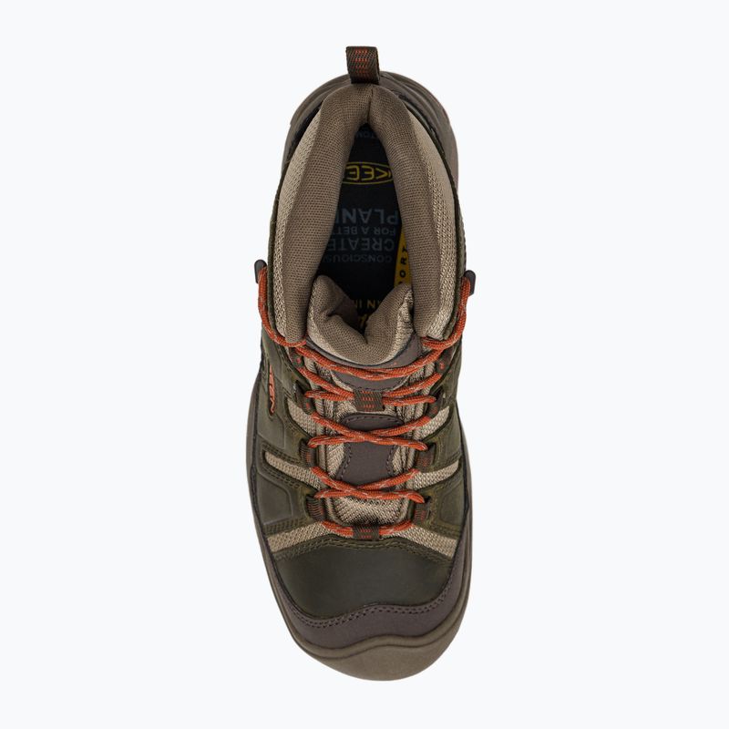 Vyriški trekingo batai KEEN Circadia Mid Wp green-brown 1026766 6
