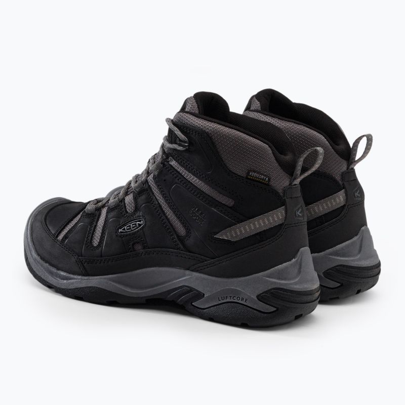 Vyriški trekingo batai KEEN Circadia Mid Wp black-grey 1026768 3