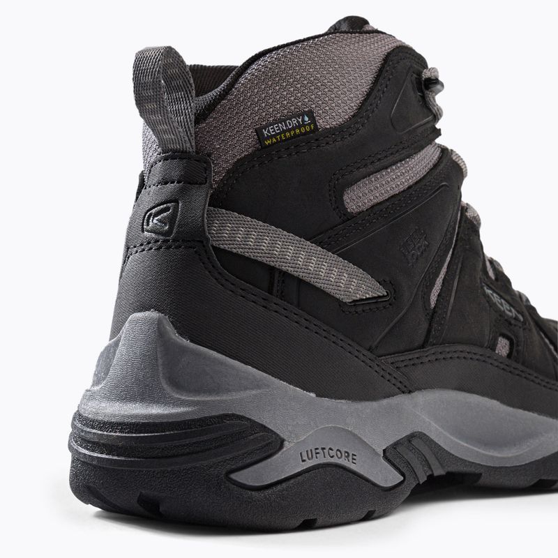 Vyriški trekingo batai KEEN Circadia Mid Wp black-grey 1026768 7