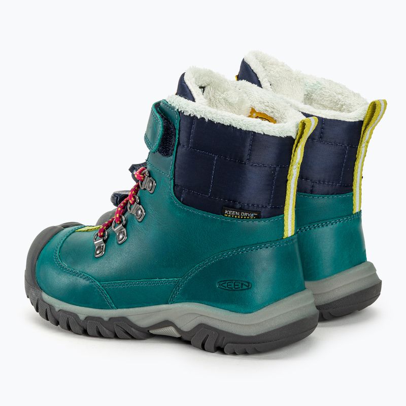 KEEN Kanibou WP deep lagoon/jazzy vaikiški sniego batai 3