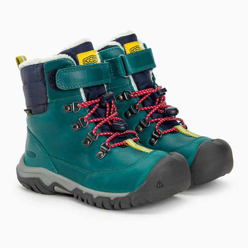 KEEN Kanibou WP deep lagoon/jazzy vaikiški sniego batai 4