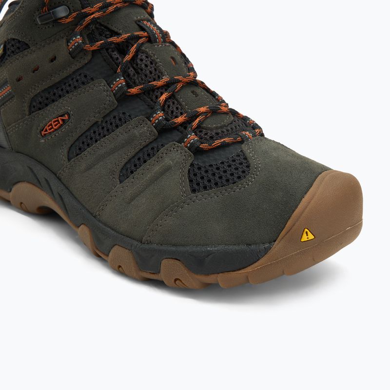 Vyriški žygio batai KEEN Headout Mid Waterproof black olive/fossil orange 7