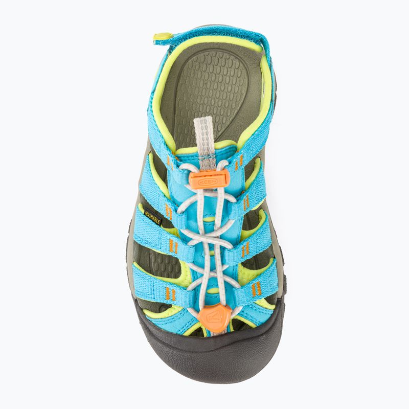 KEEN Newport Boundless blue atoll/daiquiri green vaikiški sandalai 6