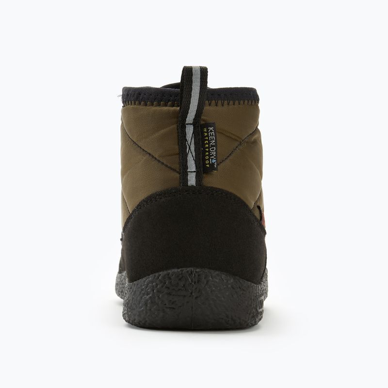 KEEN Howser II Chukka WP jaunimo batai tamsiai alyvuogių/aukso spalvos liepsna 6