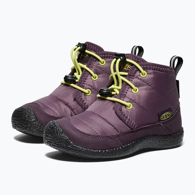 KEEN Howser II Chukka WP batai vaikams Plum perfect/daiquiri green 9