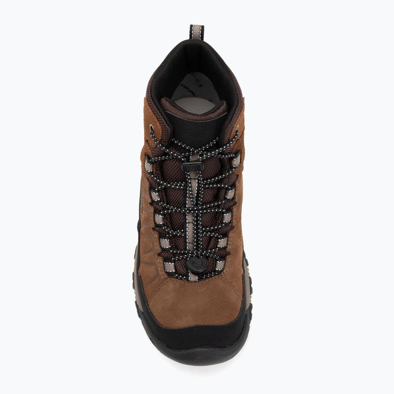 Vaikiški žygio batai KEEN Targhee IV Mid Waterproof bison/brindle 5