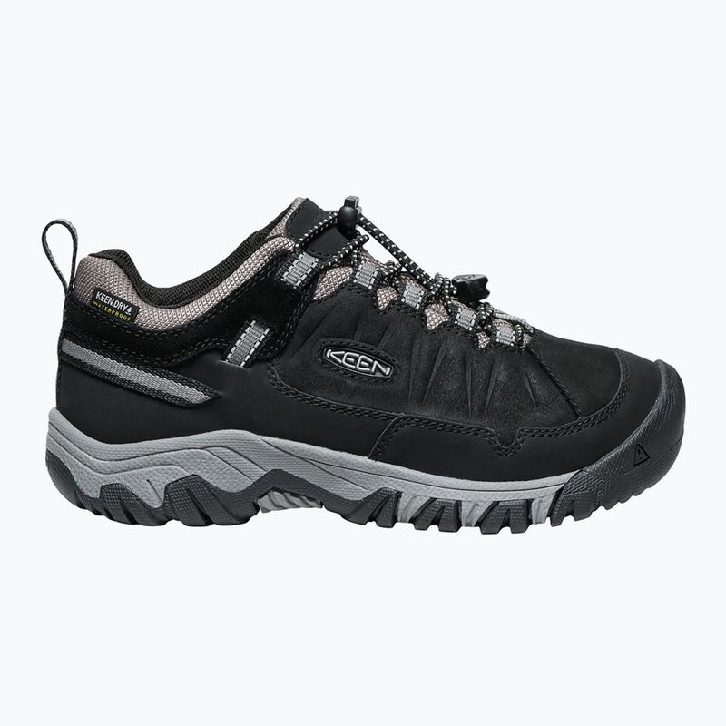 Vaikiški žygio batai KEEN Targhee IV Low Waterproof black/steel grey 2