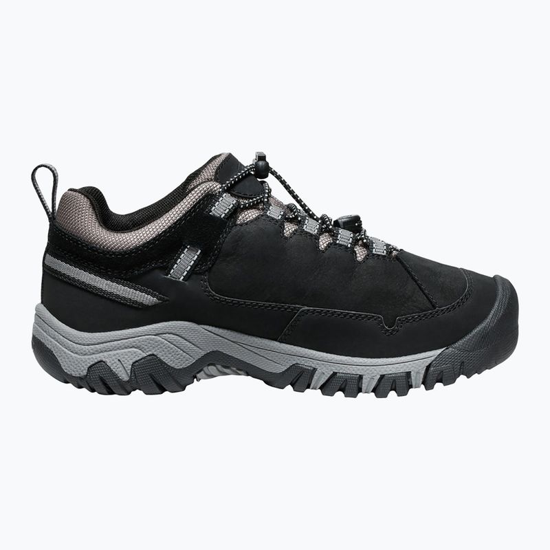 Vaikiški žygio batai KEEN Targhee IV Low Waterproof black/steel grey 3
