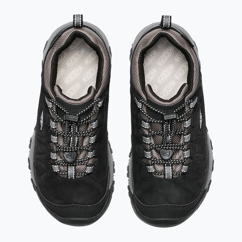 Vaikiški žygio batai KEEN Targhee IV Low Waterproof black/steel grey 6