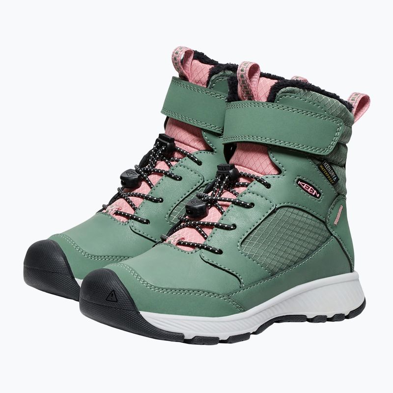 KEEN Skua Winter WP vaikiški sniego batai dark forest/rose elegance 9