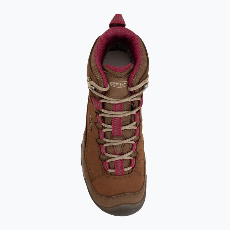 Moteriški žygio batai KEEN Targhee IV Mid Wp bison/beaujolais 5