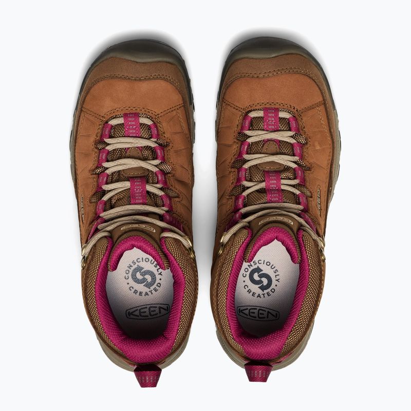 Moteriški žygio batai KEEN Targhee IV Mid Wp bison/beaujolais 5
