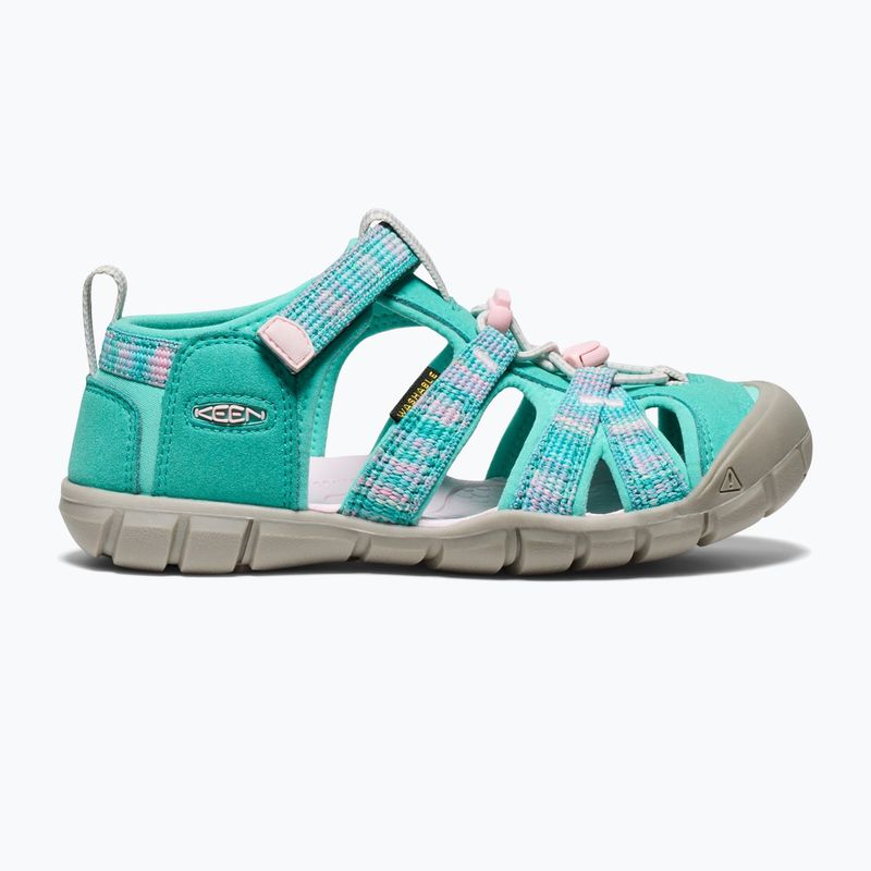 Vaikiškos basutės KEEN Seacamp II CNX bright aqua/giggle pink 9