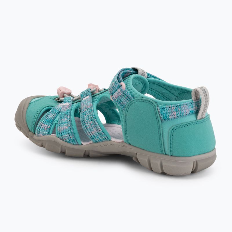 Vaikiškos basutės KEEN Seacamp II CNX bright aqua/giggle pink 3