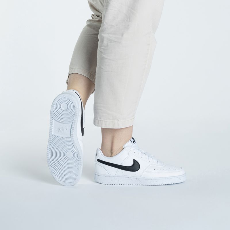 Moteriški batai Nike Court Vision Low Next Nature white//white/black 2