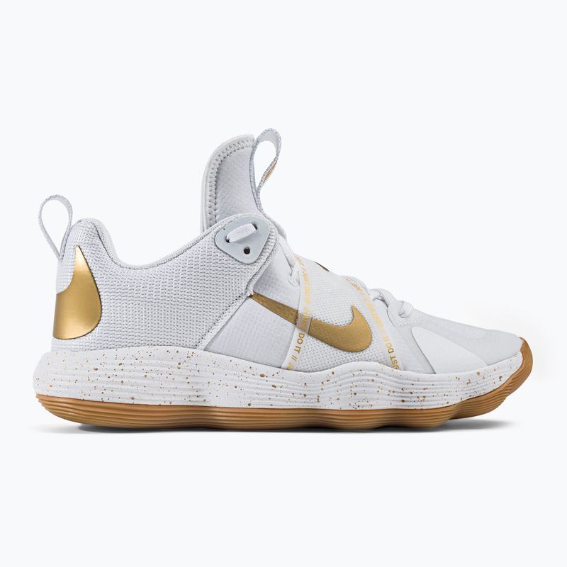 Nike React Hyperset SE tinklinio bateliai baltos ir auksinės spalvos DJ4473-170 2