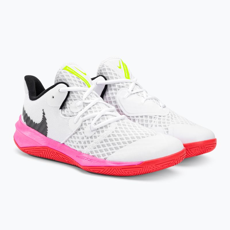 Krepšinio bateliai Nike Zoom Hyperspeed Court SE balti/juodi/ryškiai raudoni 4