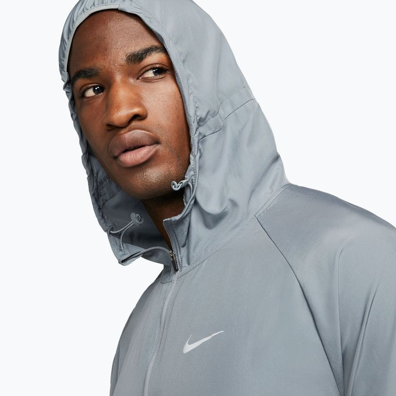 Vyriška bėgimo striukė Nike Repel Miler smoke grey/smoke grey 4