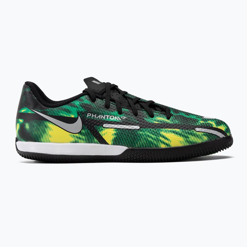 Vaikiški futbolo bateliai Nike Phantom GT2 Academy SW IC Jr žali DM0749-003 2