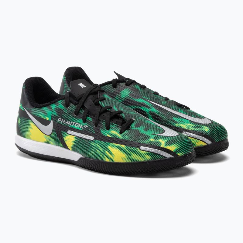 Vaikiški futbolo bateliai Nike Phantom GT2 Academy SW IC Jr žali DM0749-003 5