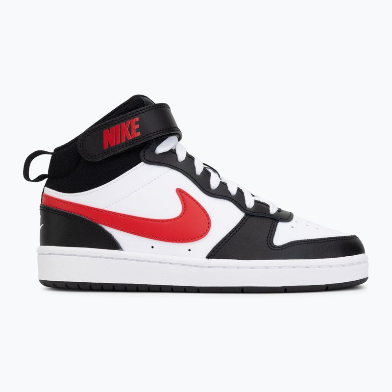 Batai Nike Court Borough Mid 2 white/white/black/university red 2