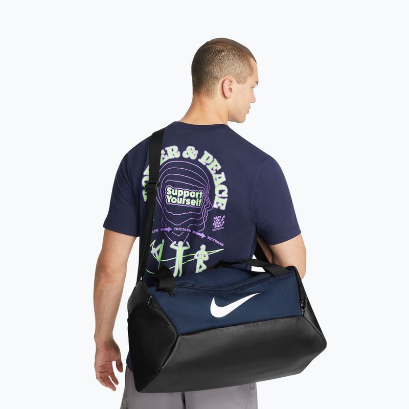 Treniruočių krepšys Nike Brasilia 9.5 41 l navy/black/white 10