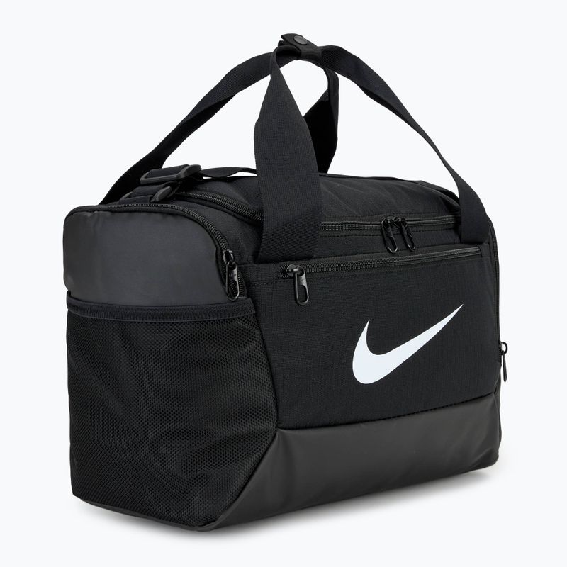 Treniruočių krepšys Nike Brasilia 9.5 Duffle 25 l black/black/white 2