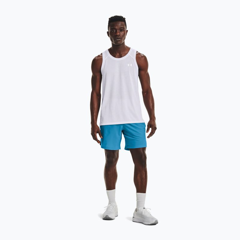 Vyriškas bėgimo marškinėlis Under Armour Streaker Singlet white 1361468-100 2