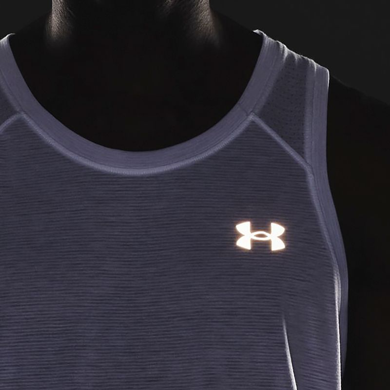 Vyriškas bėgimo marškinėlis Under Armour Streaker Singlet white 1361468-100 4