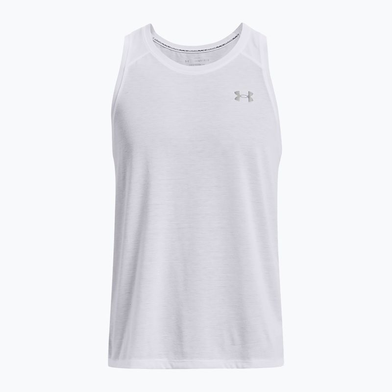 Vyriškas bėgimo marškinėlis Under Armour Streaker Singlet white 1361468-100 5